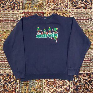 Vintage Y2K Looney Tunes Marvin the Martian embroidered sweatshirt